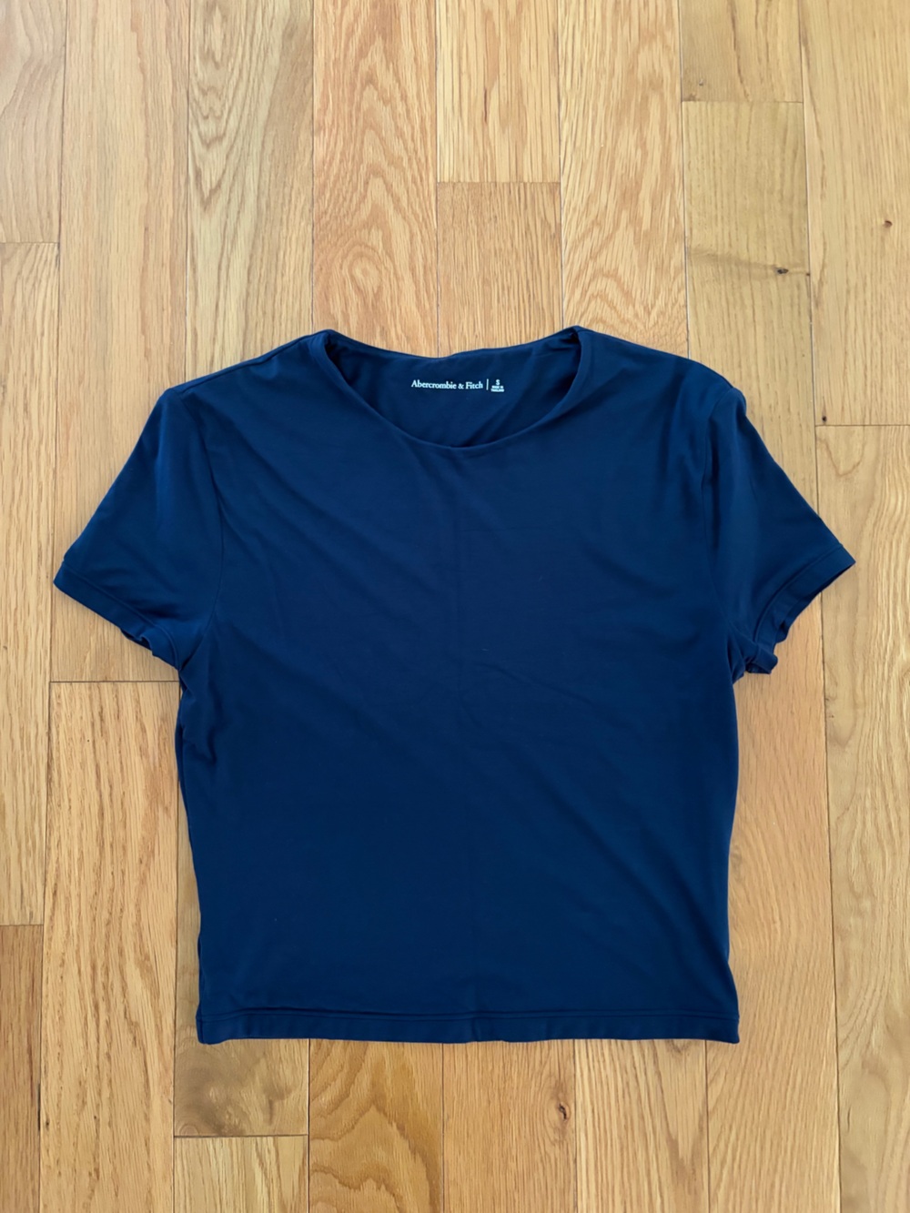 Abercrombie & Fitch Navy Short Sleeve Crewneck Tee